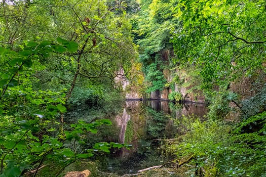 Kennall river in Kennall Vale Nature Reserve, Ponsanooth, Cornwall, United Kingdom