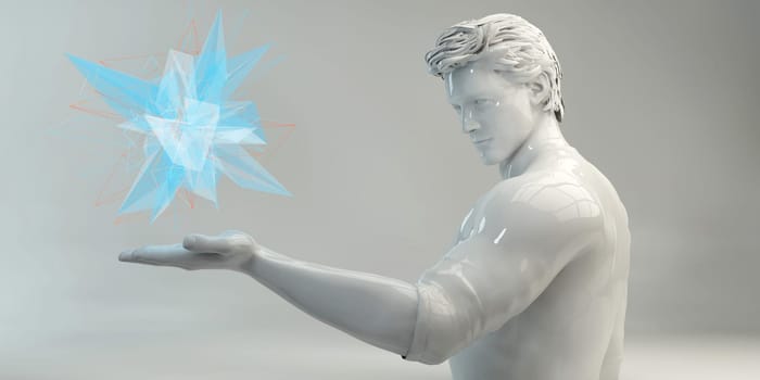 Medical Science and Futuristic Technology Concept Abstract
