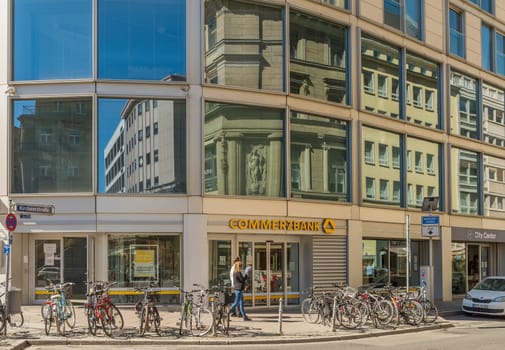 The Commerzbank Tower by architect Norman Foster, Frankfurt, Germany