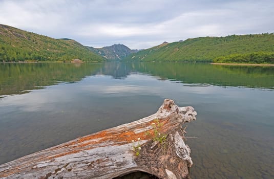 Calm Waters on an Alpine Coldwater Lake in Mount St Helens National Volcanic Monument in Washington