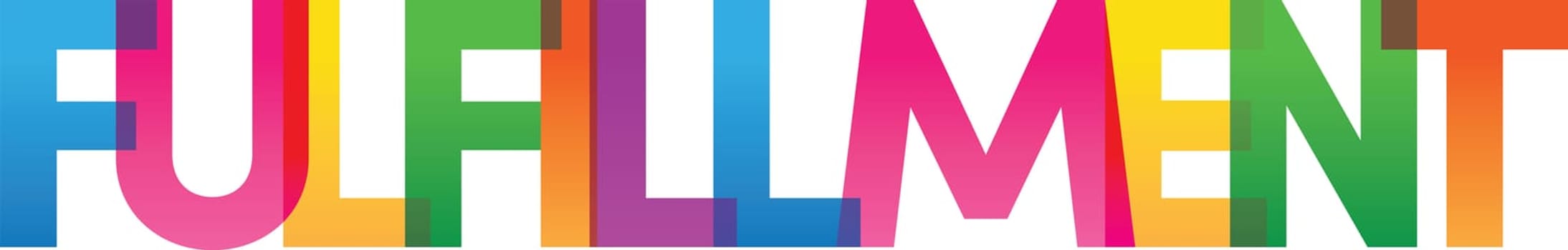 Colored rainbow text. Vector banner. Corporate concept. Gradient Text. Transparency Letters