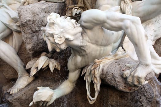 Power at Sea fountain at the Hofburg in Vienna, Austria