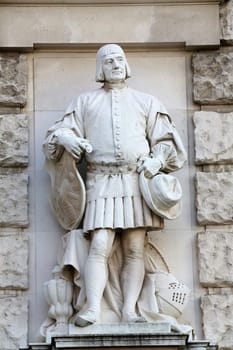 Emmerich Alexius Swoboda von Wikingen: Citizen, on the facade of the Neuen Burg on Heldenplatz in Vienna, Austria