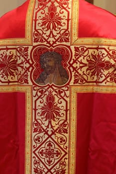 Golden embroidered Church vestments