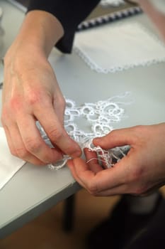 Process of lace-making