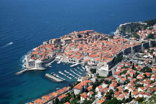Dubrovnik, Croatia. Popular travel destination in Adriatic sea.
