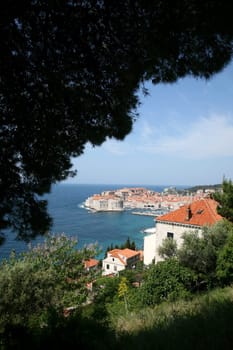 Dubrovnik, Croatia. Popular travel destination in Adriatic sea.