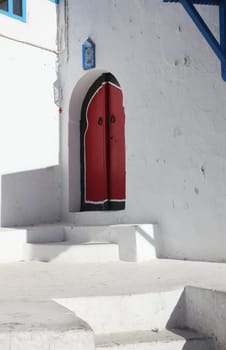Stairway in Sidi Bou Said, Tunisia