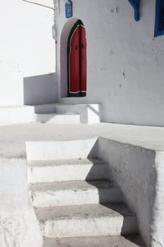 Stairway in Sidi Bou Said, Tunisia