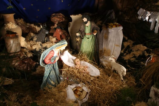 Nativity scene, Church of the Miracle, Cana, Israel