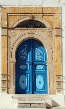 Traditional door from Sidi Bou Said, Tunisia