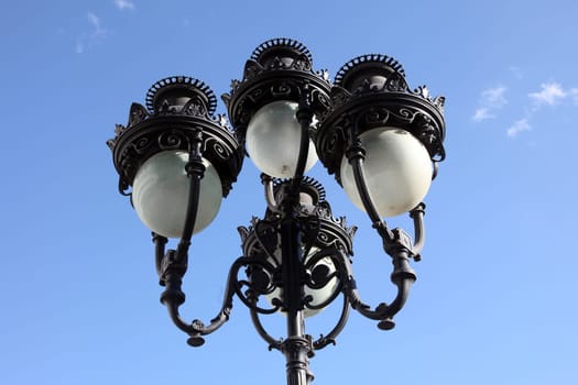 Antique cast iron lampost, Tunis