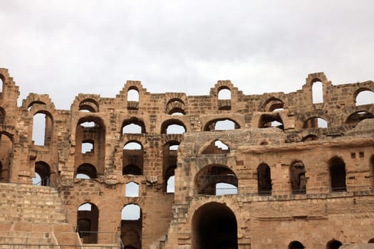 The amphitheater in El-Jem, Tunisia