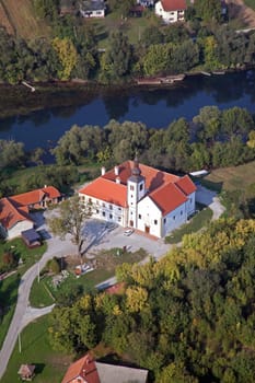 Parish Church of Our Lady of snow and Pauline monastery in Kamensko, Croatia