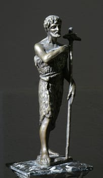 Saint John the Baptist statue in parish church of the Holy Trinity in Krasic, Croatia