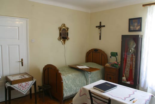 Room of the Blessed Alojzije Stepinac where he had lived during his detention in the rectory in Krasic, Croatia