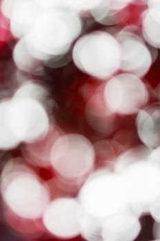 Blurred lights red bokeh abstract light background