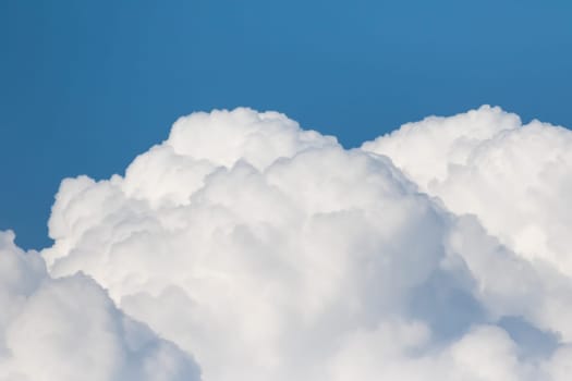 Close up White clouds  in blue sky