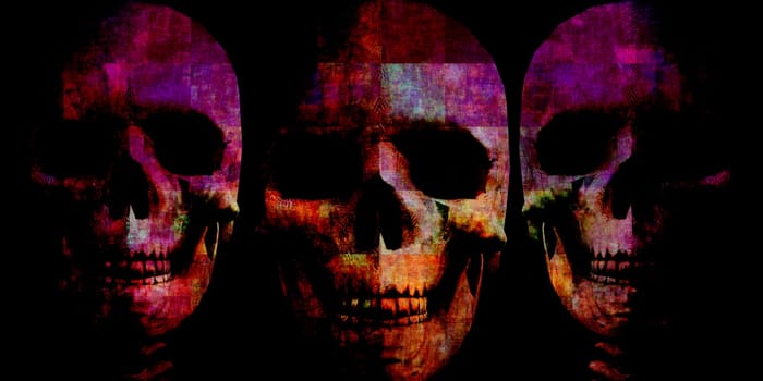 Horror Movie Concept Background with Budget Halloween Poster