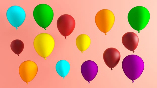 Creative Balloon Background for a Party Celebration Fun Art