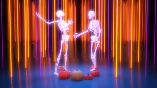 Disco Nightclub Halloween Background Dance Concept