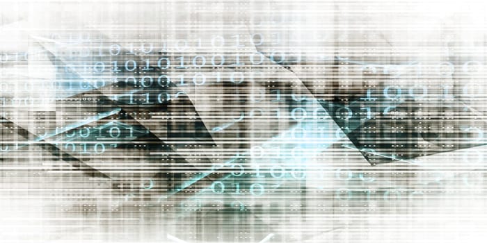 Media Telecommunications Concept with Video Wall Art