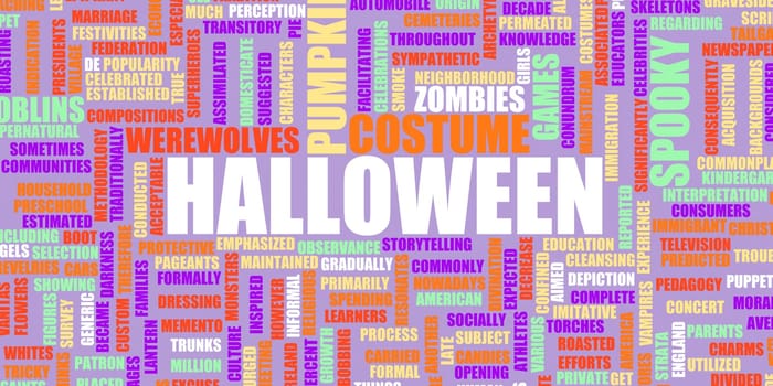 Halloween Background as a Marketing Advertisement Invitation Art