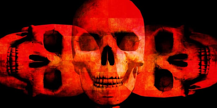 Horror Movie Concept Background with Budget Halloween Poster