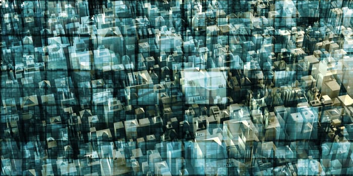 Smart City Technology Abstract Background Creative Concept