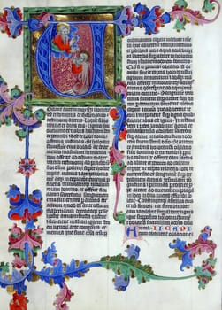 Close up of old Holy Bible book