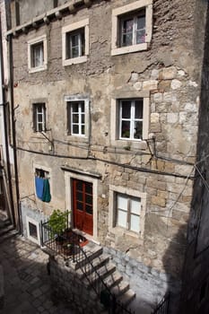 Ancient building in the old town of Dubrovnik Croatia