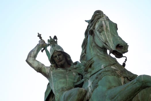 St George Killing the Dragon, sculpture, Zagreb