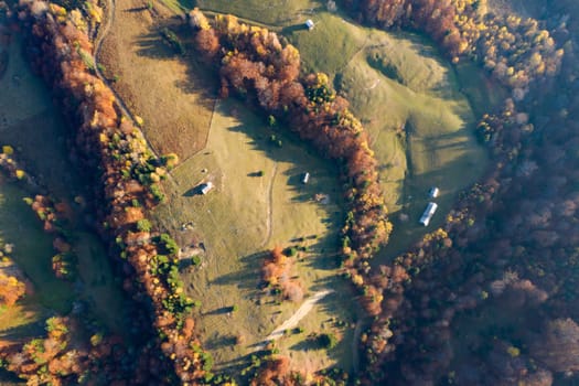 Colorful magic autumn mountain landscape.