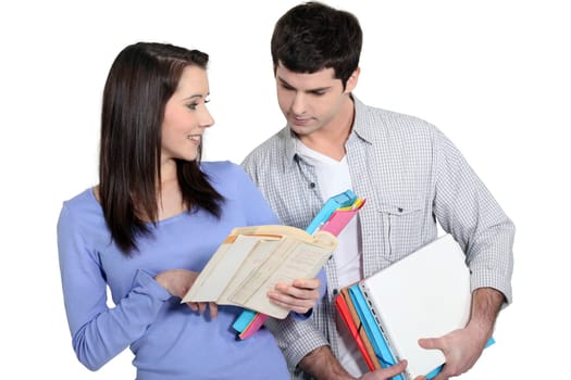 Students talking