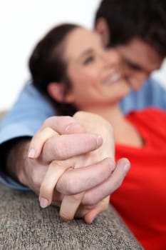 Affectionate couple enjoying each other's company