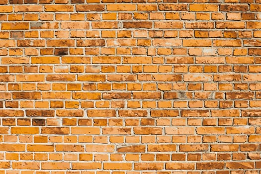 Aged Old Brick Wall Brown Color of Textured Grungy Background. Vector Illustration.