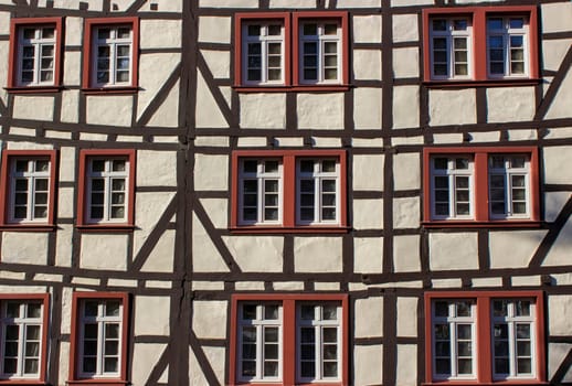 picturesque house in the historic center of Monschau, Germany
