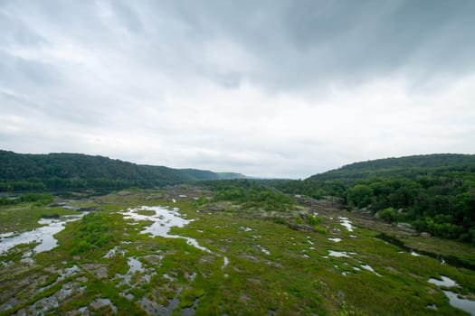 A View of the Susquehanna River From High Above on the Norman Wood Bridge