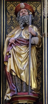 Saint James, Twelve Apostles altar in St James Church in Rothenburg ob der Tauber, Germany
