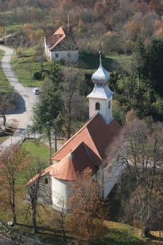 Holy Trinity parish church in Barilovicki Cerovac, Croatia