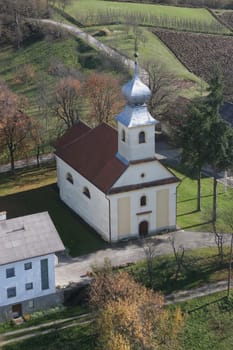 Holy Trinity parish church in Barilovicki Cerovac, Croatia