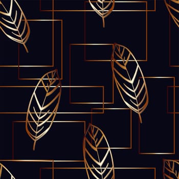 Modern exotic jungle plants illustration pattern. Creative collage contemporary floral seamless pattern. Fashionable template for design.