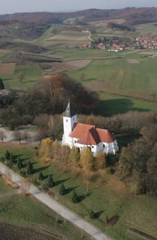 All Saints Parish Church in the Bedenica, Croatia