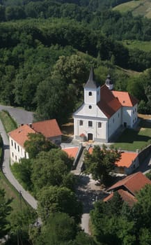 Parish church of Saint Barbara in the Bedekovcina, Croatia