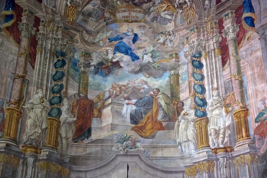 Assumption of the Virgin Mary altarpiece in the church of Assumption in Samobor, Croatia