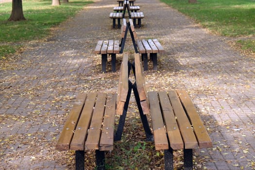 Park in Malesnica residential area, Zagreb, Croatia