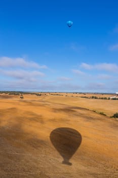 Alentejo, Portugal - August 27, 2020: Ascension of hot air balloons of hot air balloons in the Alentejo region, Portugal.