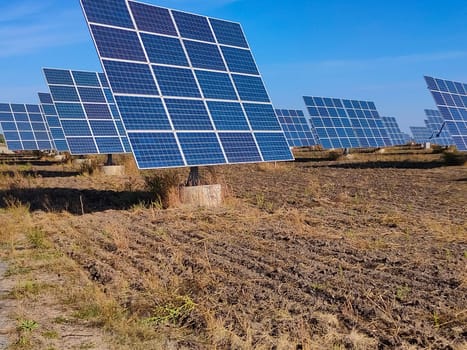 The Solar Panels station at Ukraine. Use solar power, solar panels in your garden.