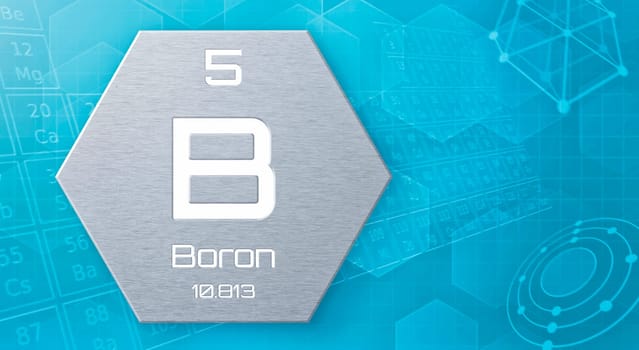 Chemical element of the periodic table - Boron