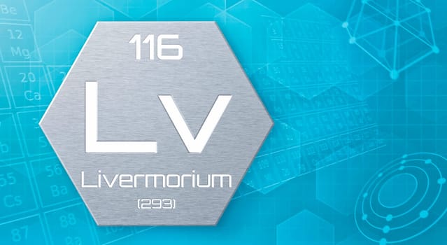 Chemical element of the periodic table - Livermorium